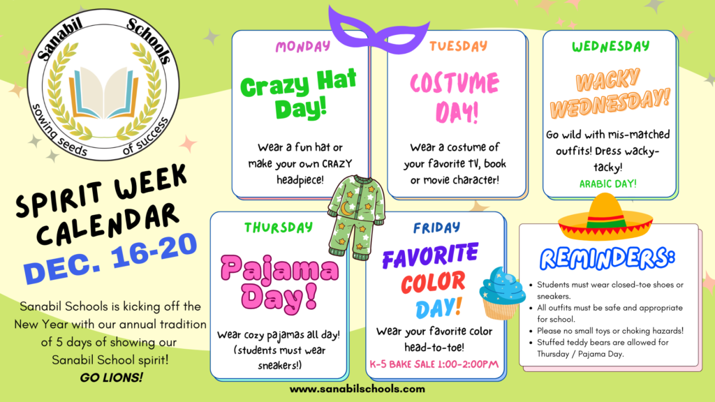 Sanabil Schools Spirit Week